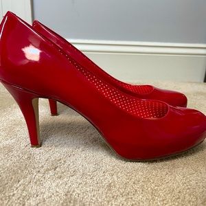 Madden Girl Getta Red Patent Heels